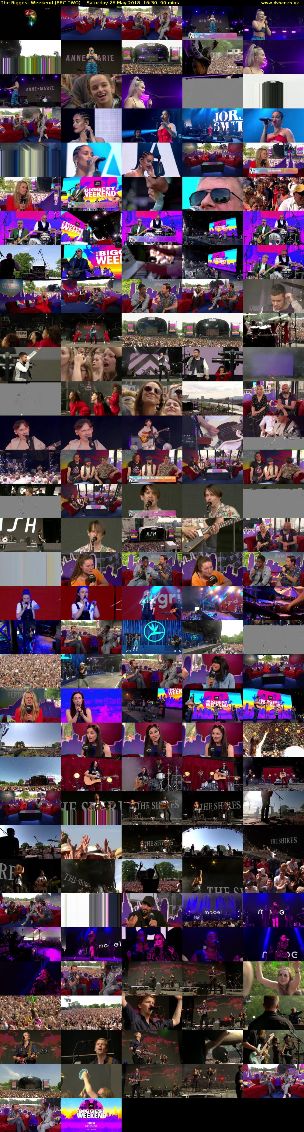 The Biggest Weekend (BBC TWO) Saturday 26 May 2018 16:30 - 18:00