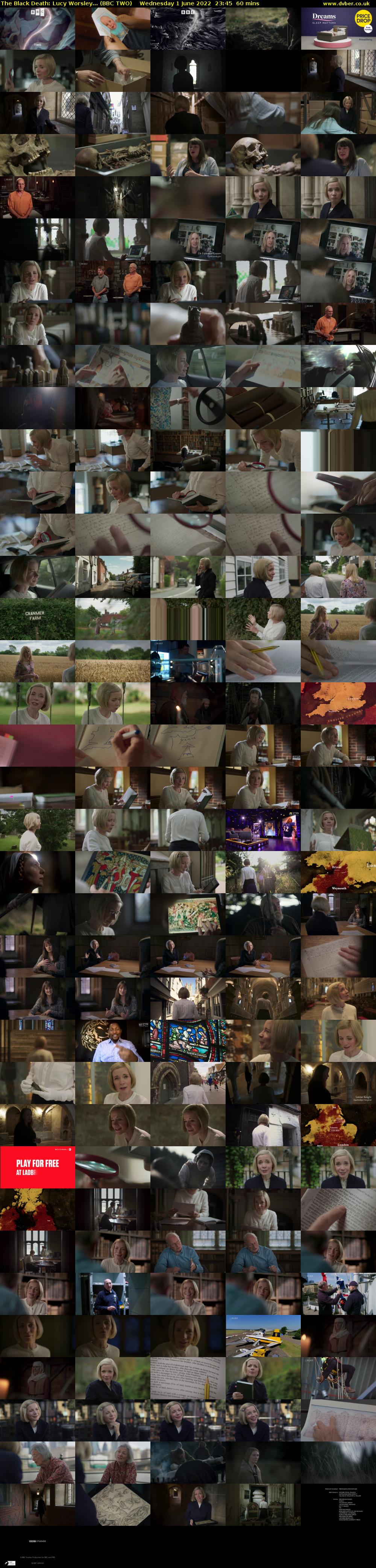 The Black Death: Lucy Worsley... (BBC TWO) Wednesday 1 June 2022 23:45 - 00:45