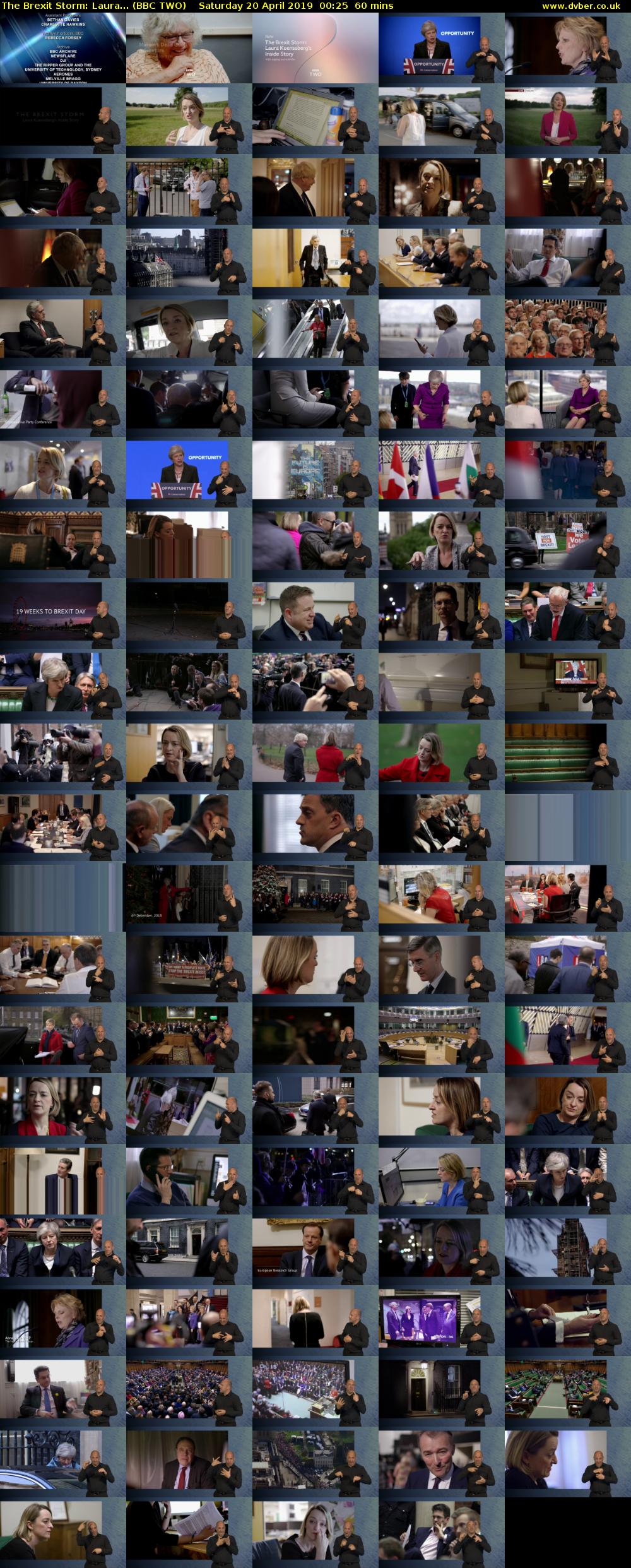 The Brexit Storm: Laura... (BBC TWO) Saturday 20 April 2019 00:25 - 01:25