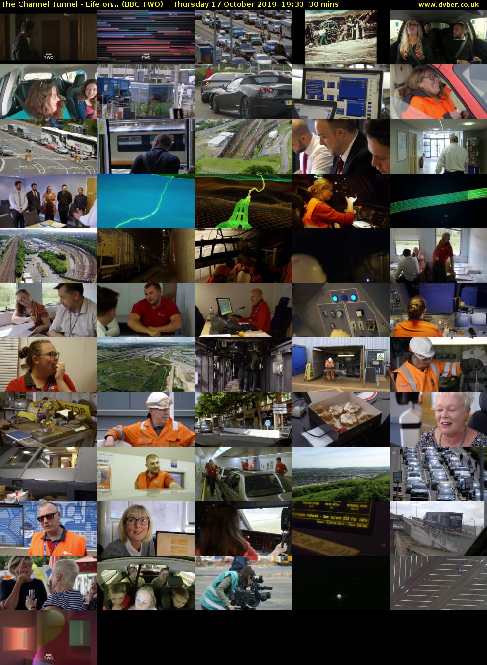The Channel Tunnel - Life on... (BBC TWO) Thursday 17 October 2019 19:30 - 20:00