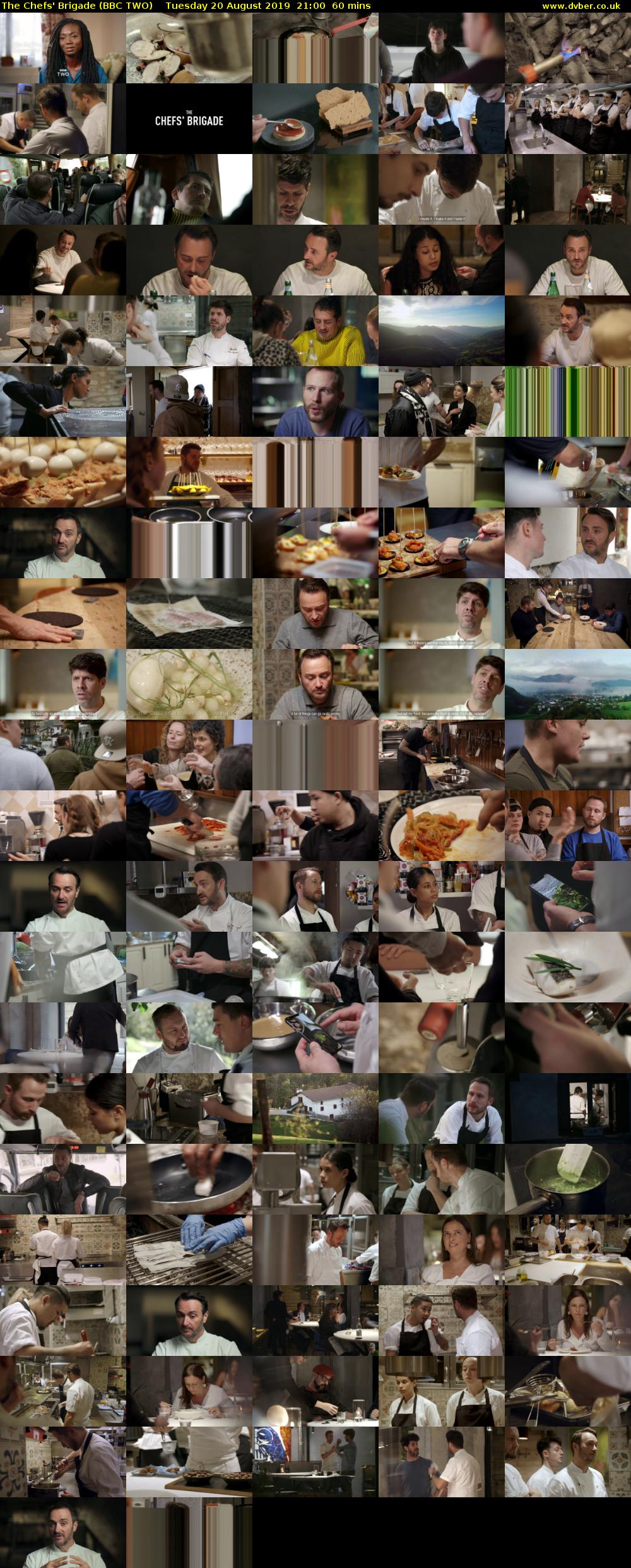 The Chefs' Brigade (BBC TWO) Tuesday 20 August 2019 21:00 - 22:00