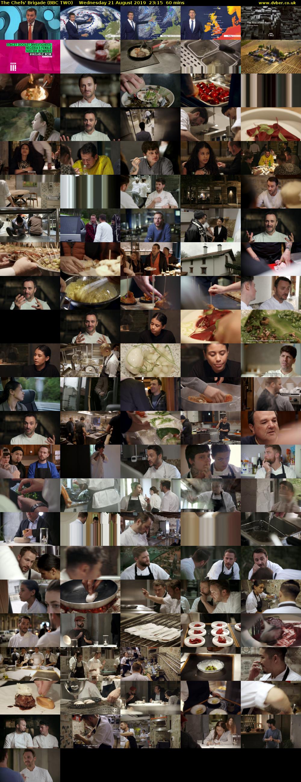 The Chefs' Brigade (BBC TWO) Wednesday 21 August 2019 23:15 - 00:15