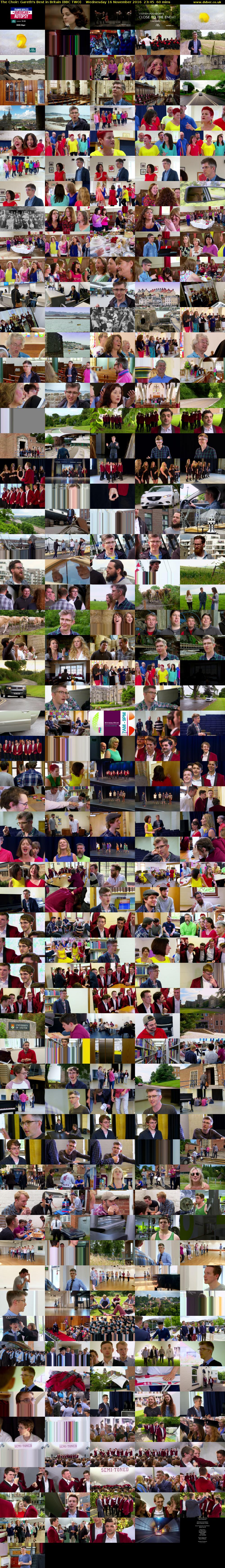 The Choir: Gareth's Best in Britain (BBC TWO) Wednesday 16 November 2016 23:45 - 00:45