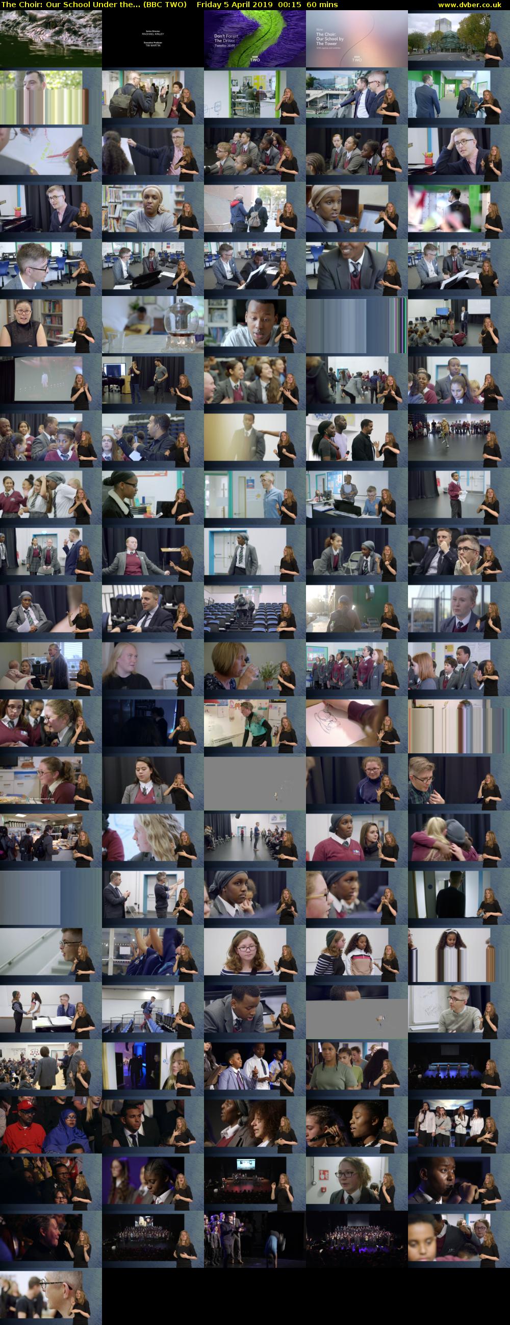 The Choir: Our School Under the... (BBC TWO) Friday 5 April 2019 00:15 - 01:15