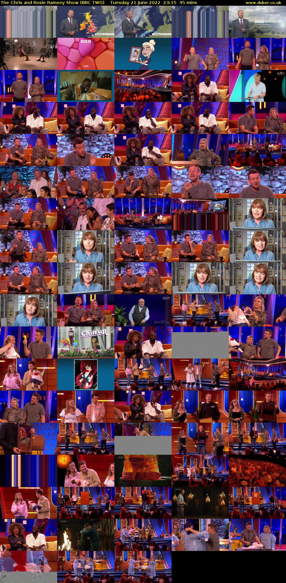 The Chris and Rosie Ramsey Show (BBC TWO) Tuesday 21 June 2022 23:15 - 00:00