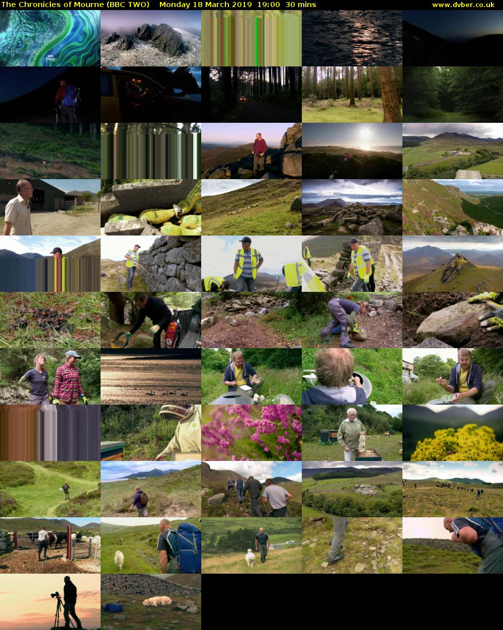 The Chronicles of Mourne (BBC TWO) Monday 18 March 2019 19:00 - 19:30