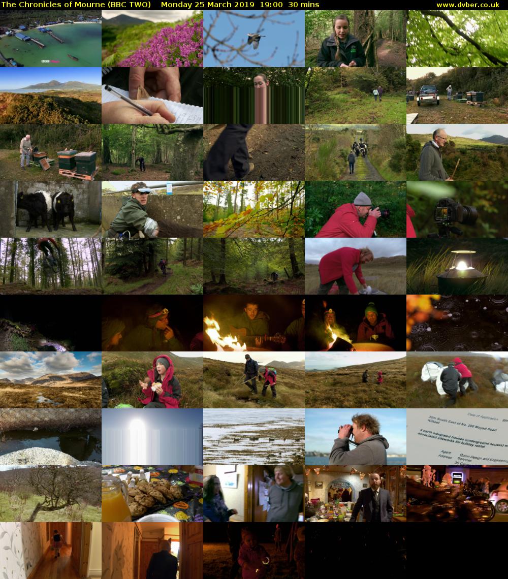 The Chronicles of Mourne (BBC TWO) Monday 25 March 2019 19:00 - 19:30