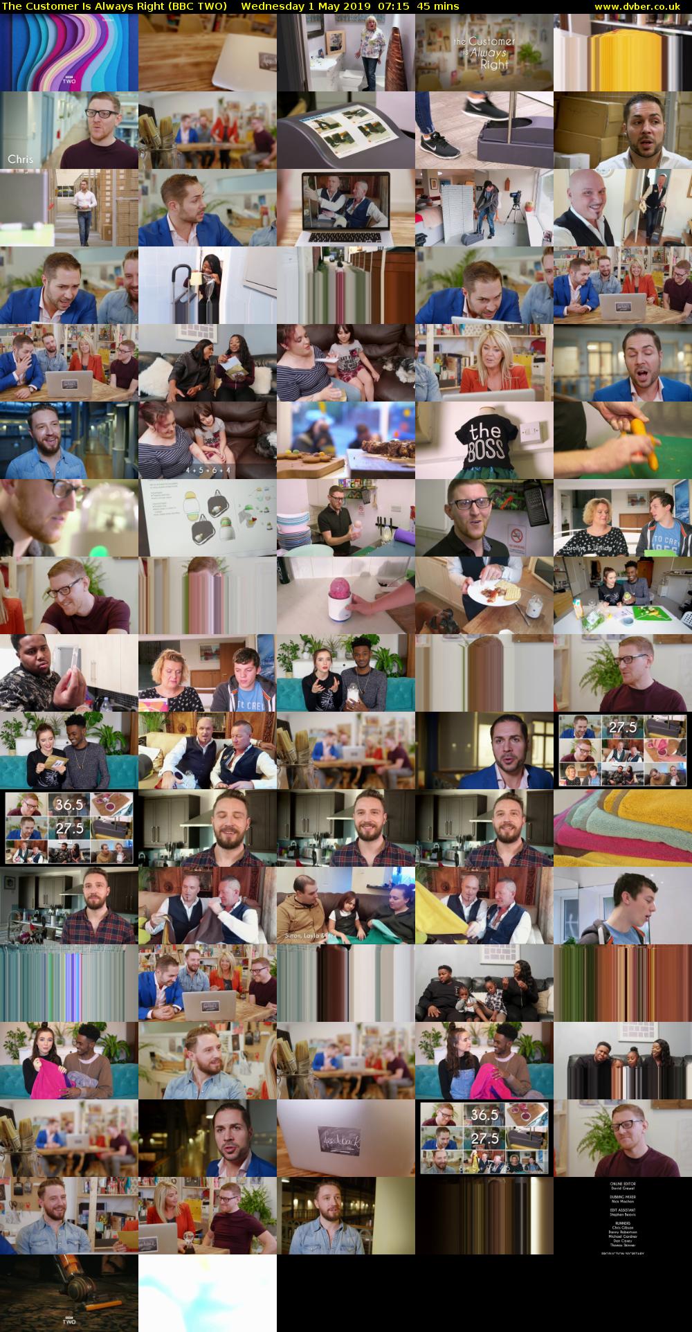 The Customer Is Always Right (BBC TWO) Wednesday 1 May 2019 07:15 - 08:00