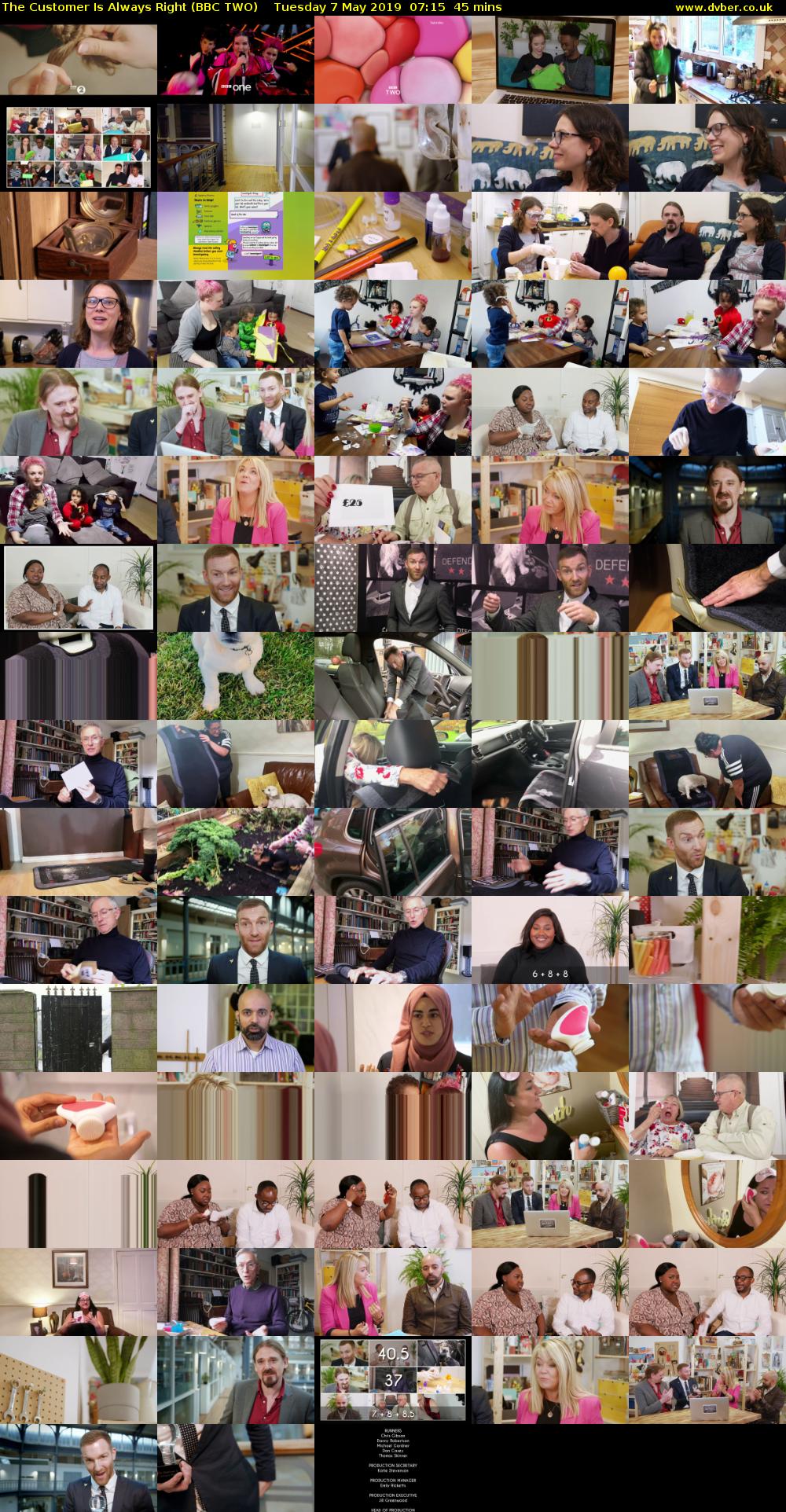 The Customer Is Always Right (BBC TWO) Tuesday 7 May 2019 07:15 - 08:00