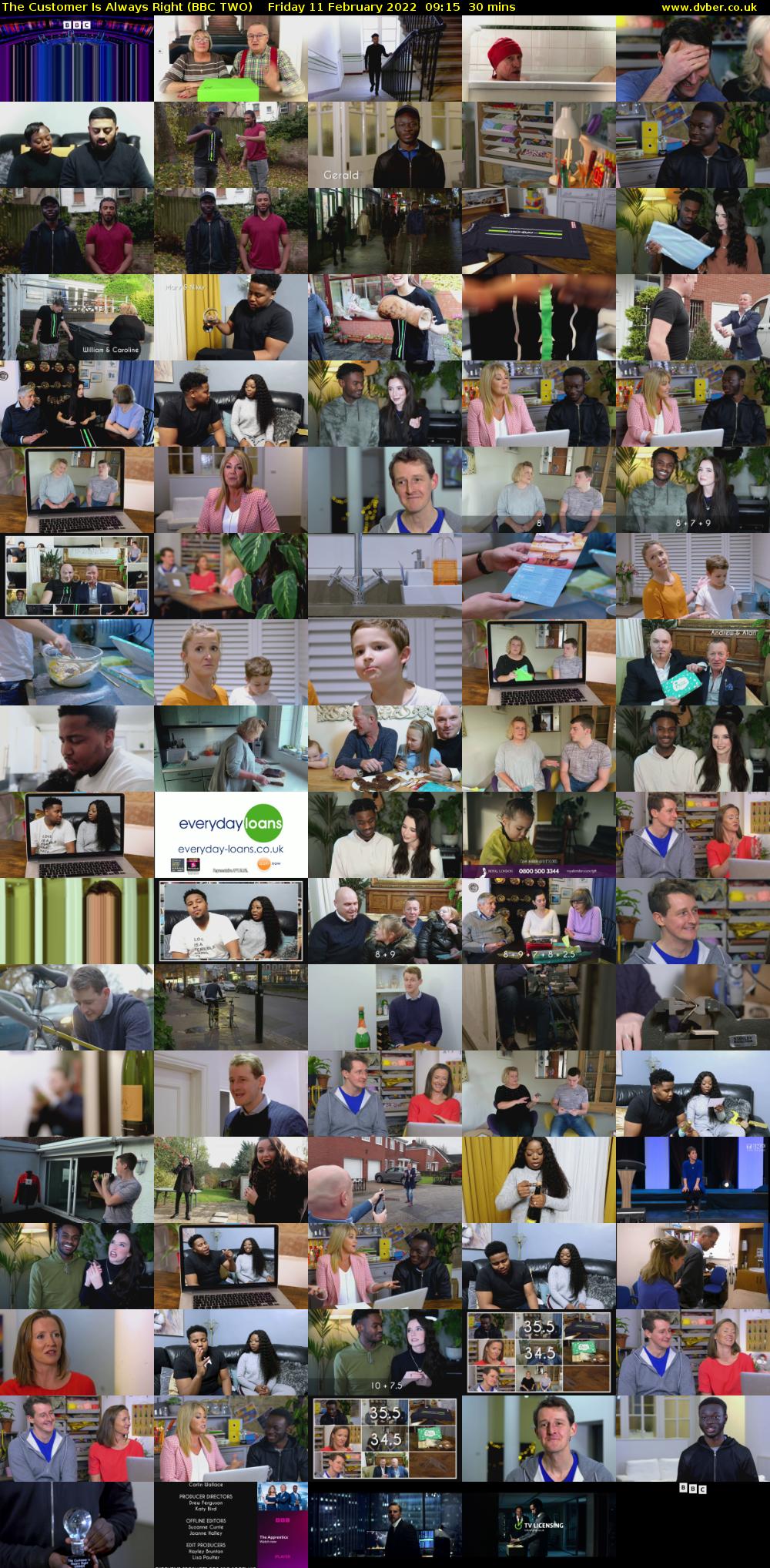 The Customer Is Always Right (BBC TWO) Friday 11 February 2022 09:15 - 09:45