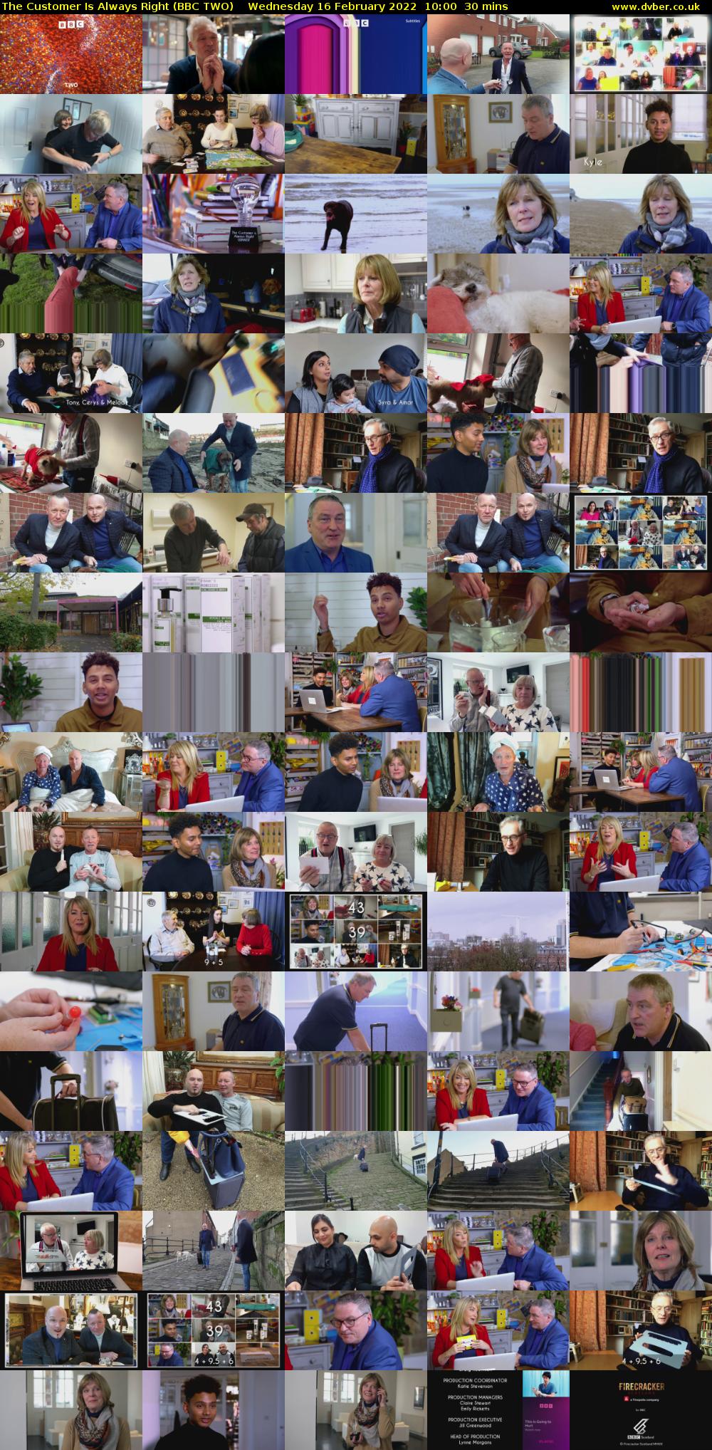 The Customer Is Always Right (BBC TWO) Wednesday 16 February 2022 10:00 - 10:30