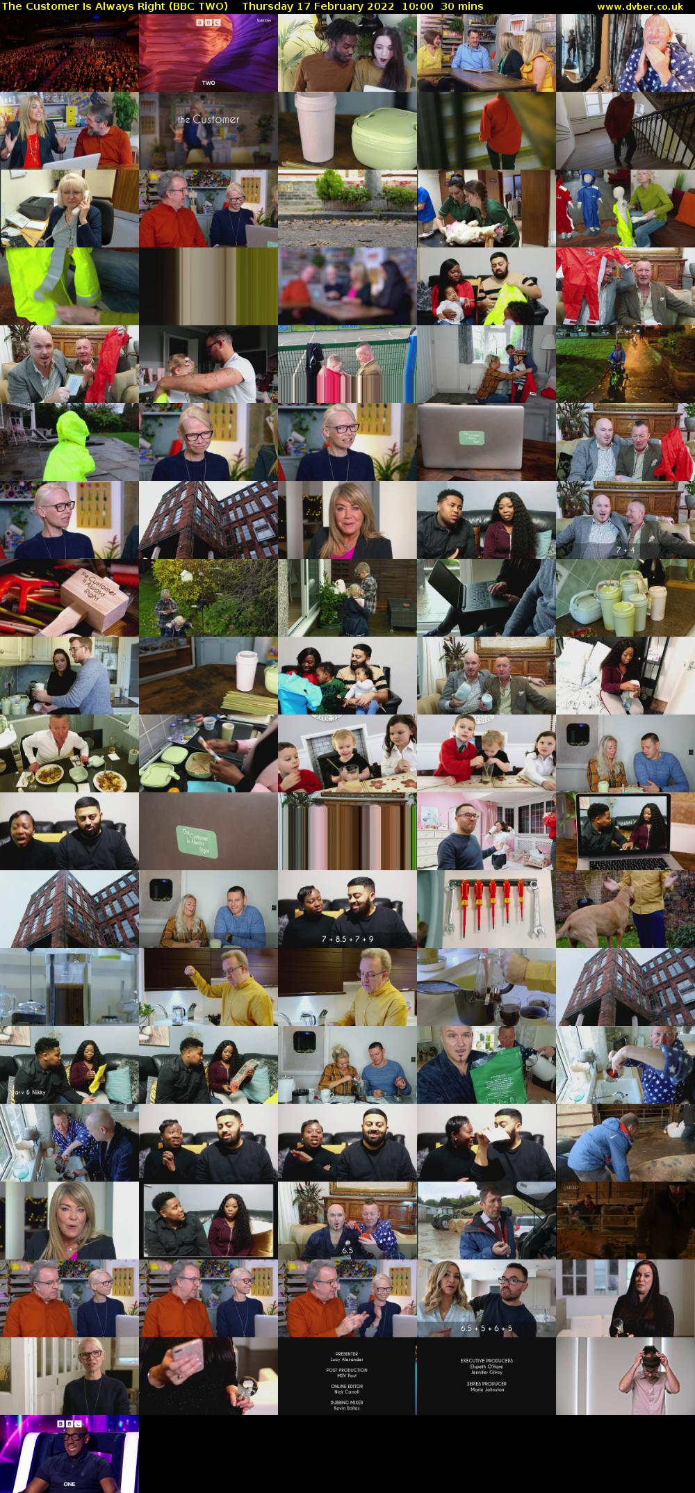The Customer Is Always Right (BBC TWO) Thursday 17 February 2022 10:00 - 10:30