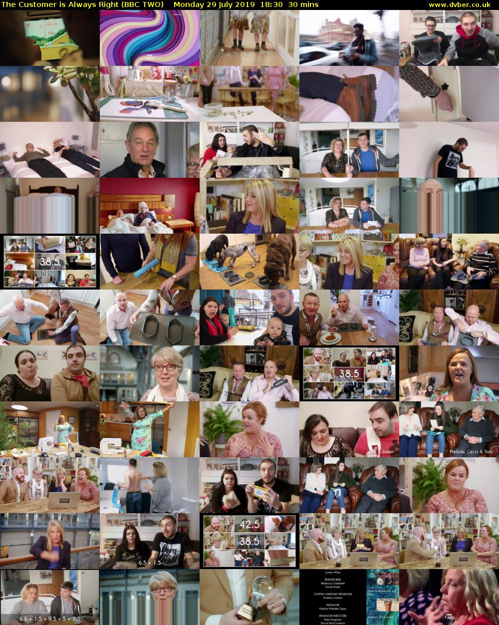 The Customer is Always Right (BBC TWO) Monday 29 July 2019 18:30 - 19:00