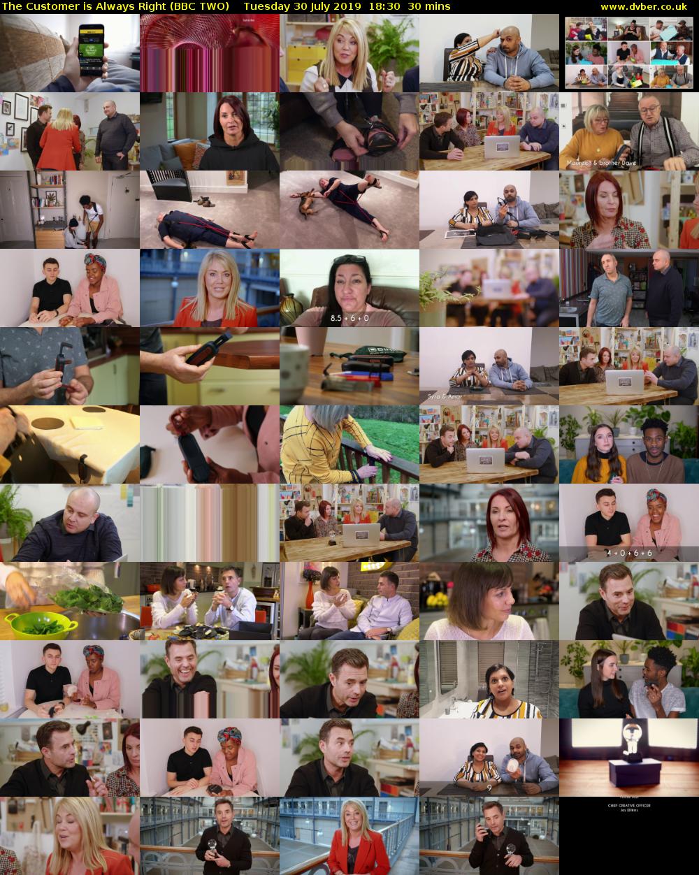 The Customer is Always Right (BBC TWO) Tuesday 30 July 2019 18:30 - 19:00