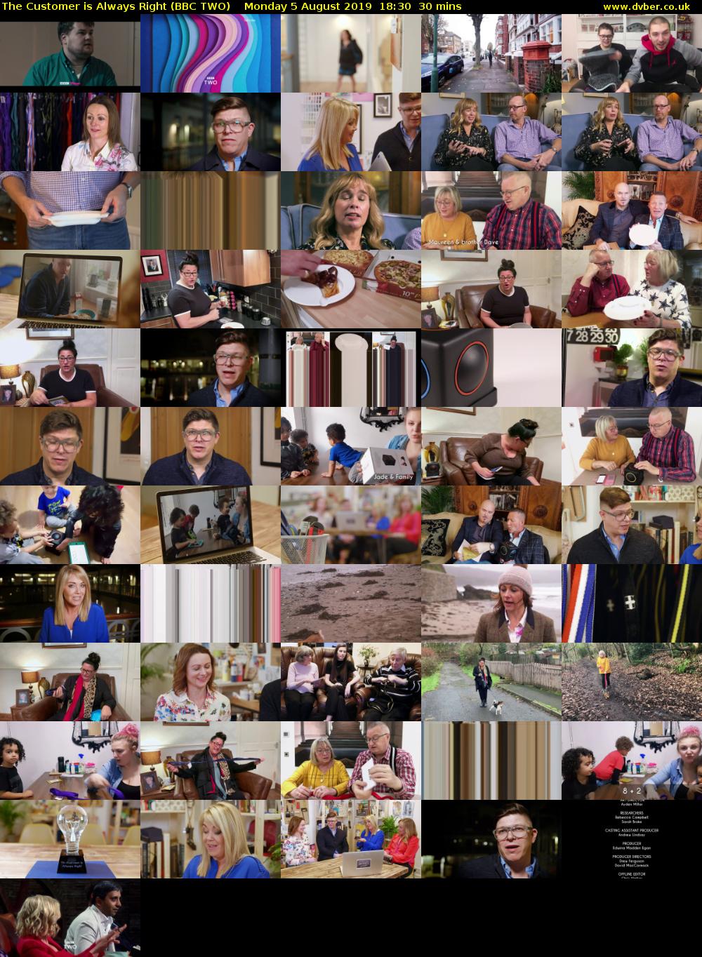 The Customer is Always Right (BBC TWO) Monday 5 August 2019 18:30 - 19:00