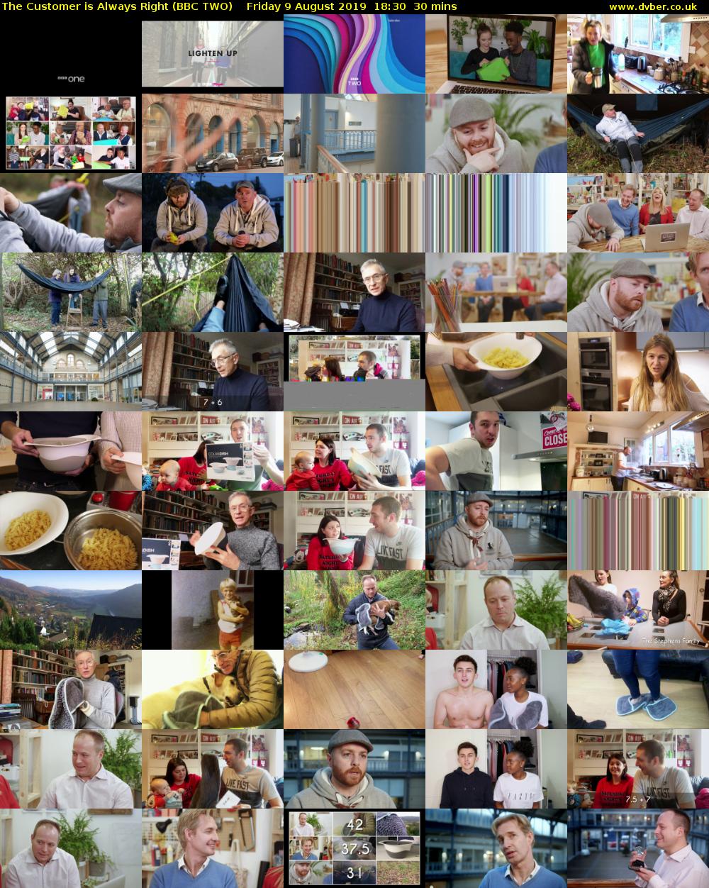 The Customer is Always Right (BBC TWO) Friday 9 August 2019 18:30 - 19:00
