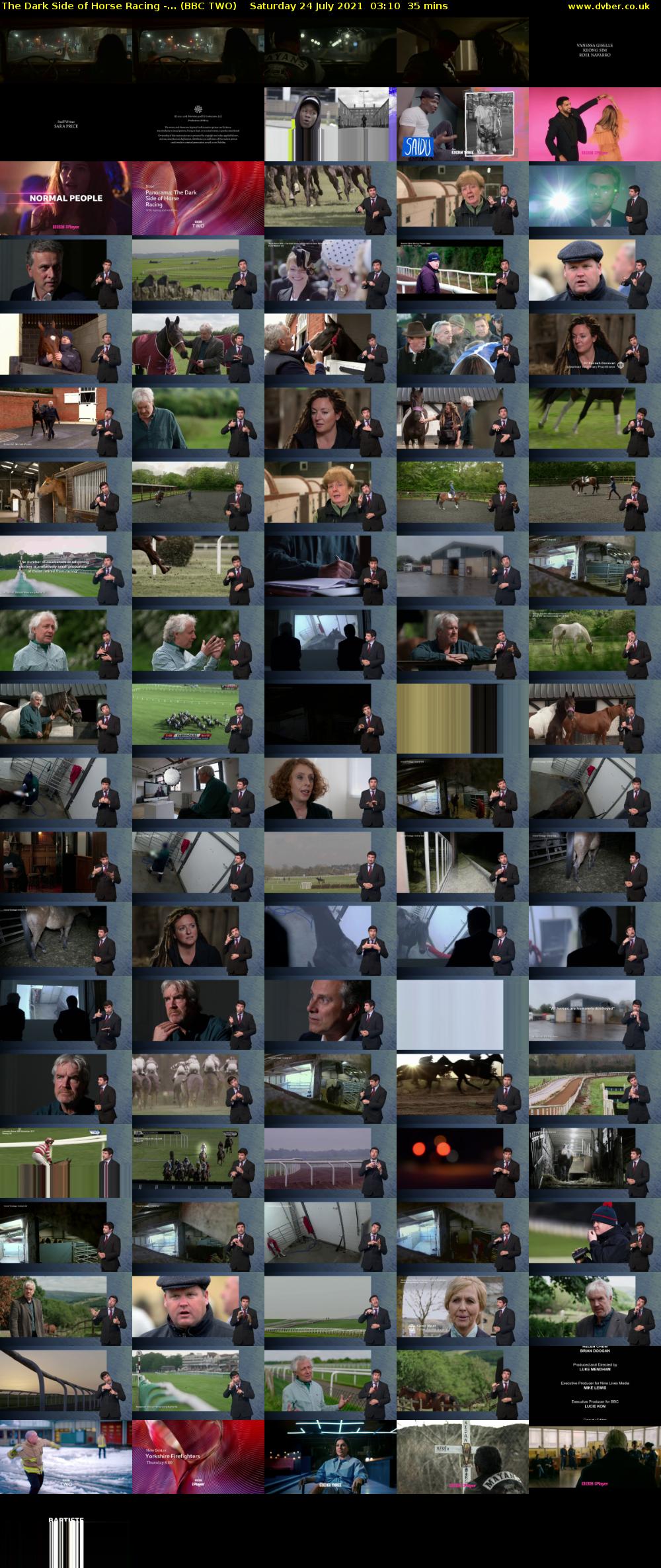 The Dark Side of Horse Racing -... (BBC TWO) Saturday 24 July 2021 03:10 - 03:45