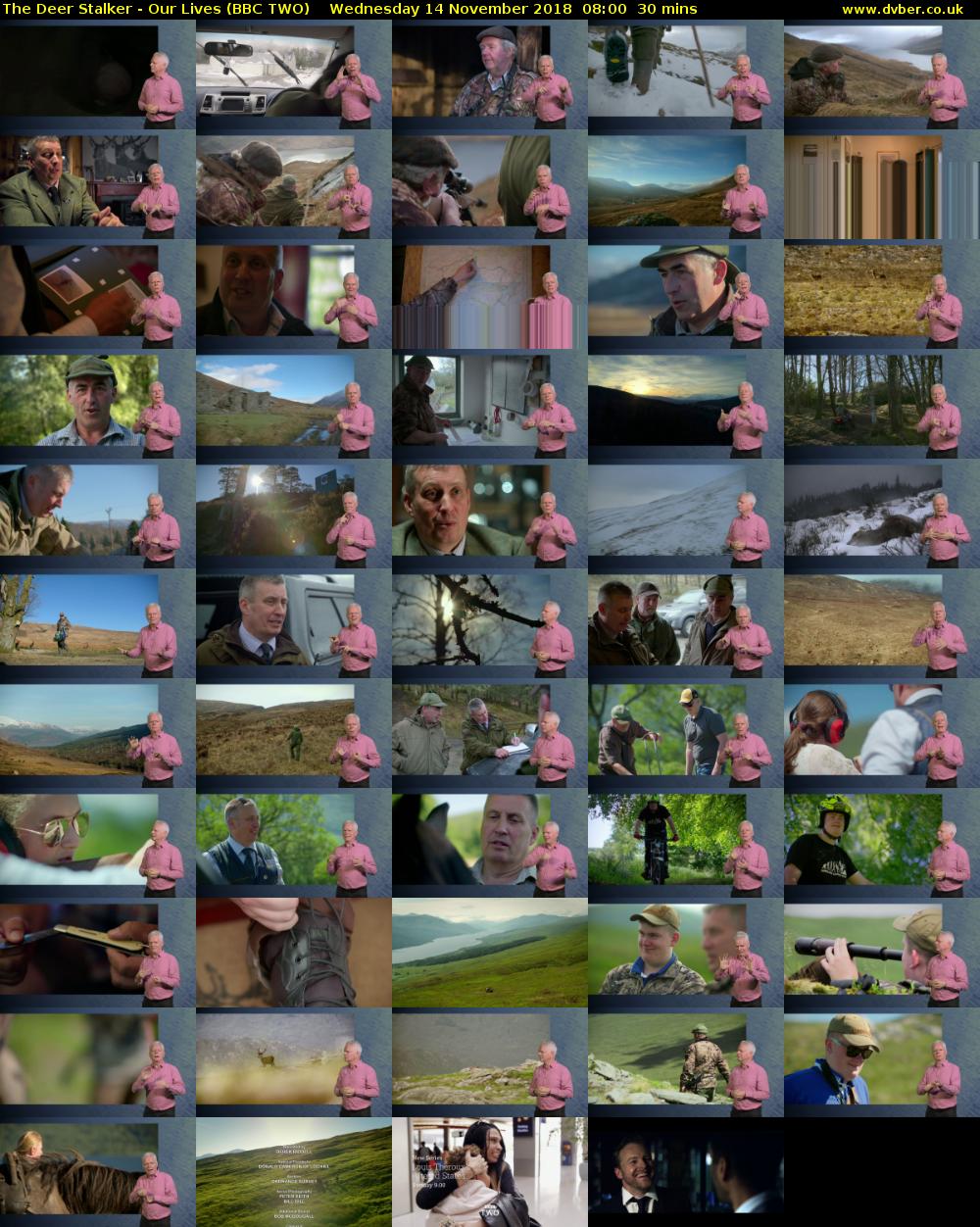 The Deer Stalker - Our Lives (BBC TWO) Wednesday 14 November 2018 08:00 - 08:30