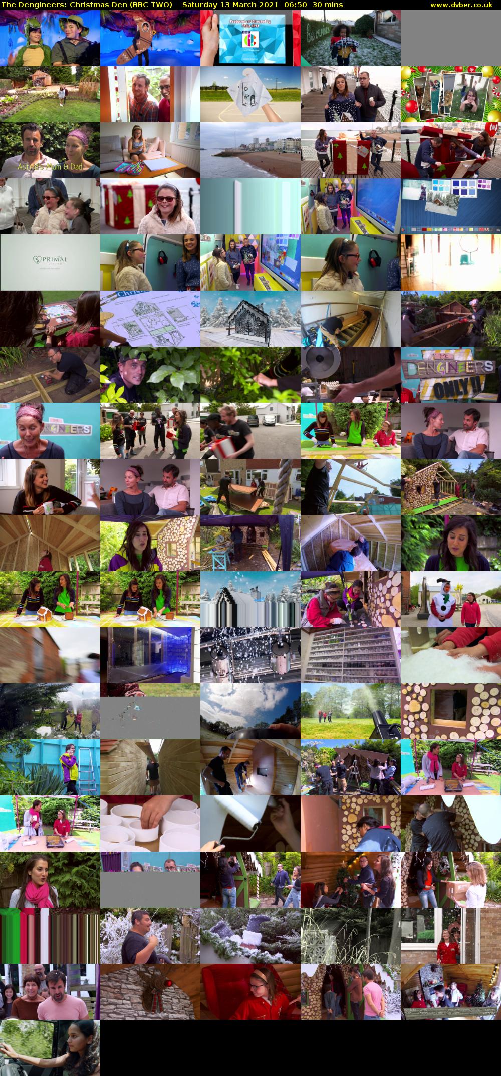 The Dengineers: Christmas Den (BBC TWO) Saturday 13 March 2021 06:50 - 07:20