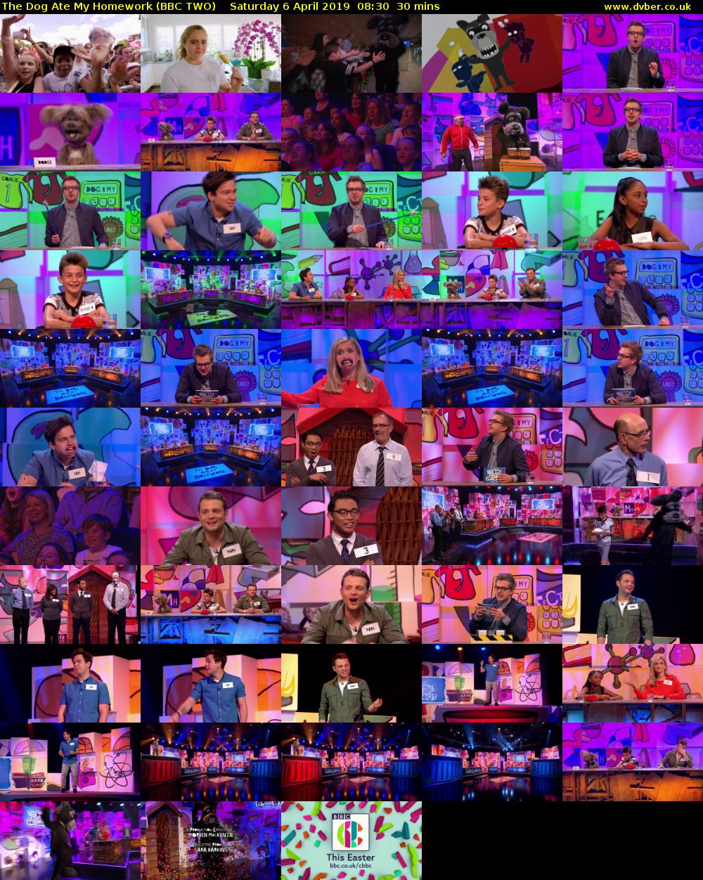 The Dog Ate My Homework (BBC TWO) Saturday 6 April 2019 08:30 - 09:00
