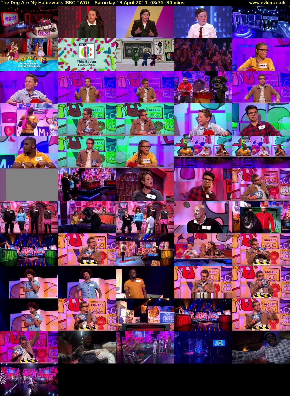 The Dog Ate My Homework (BBC TWO) Saturday 13 April 2019 08:35 - 09:05