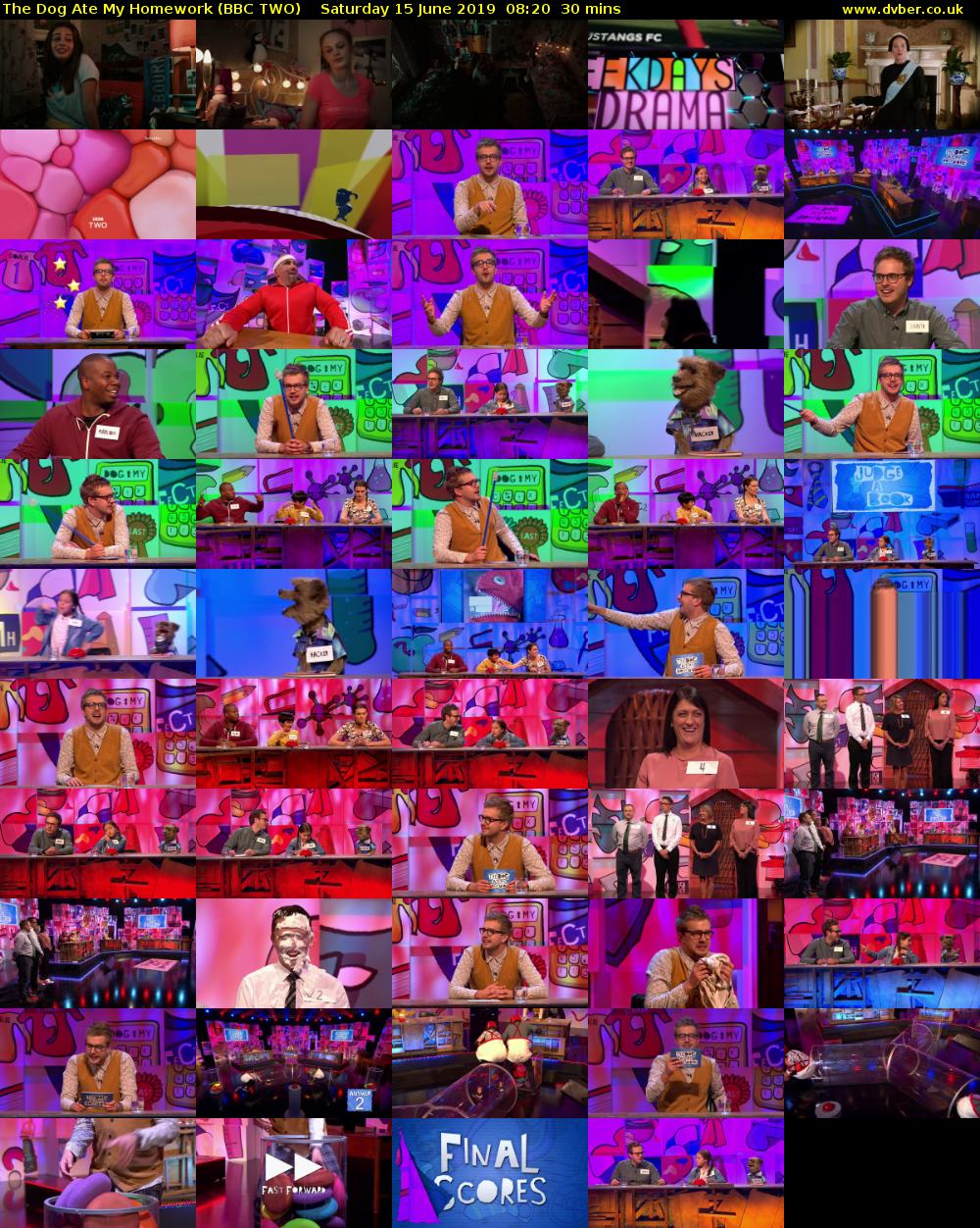 The Dog Ate My Homework (BBC TWO) Saturday 15 June 2019 08:20 - 08:50