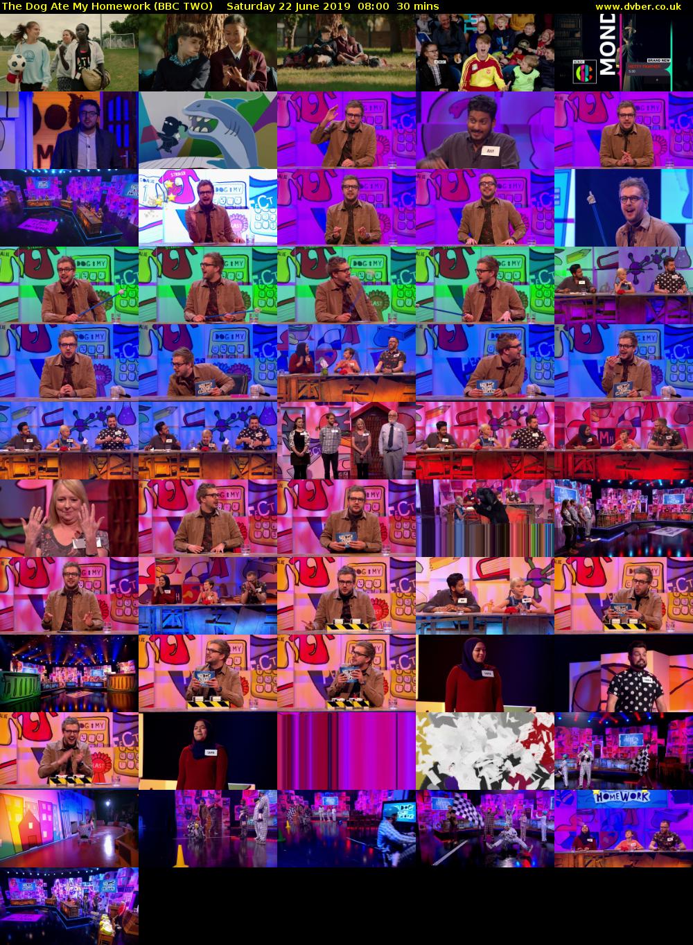 The Dog Ate My Homework (BBC TWO) Saturday 22 June 2019 08:00 - 08:30