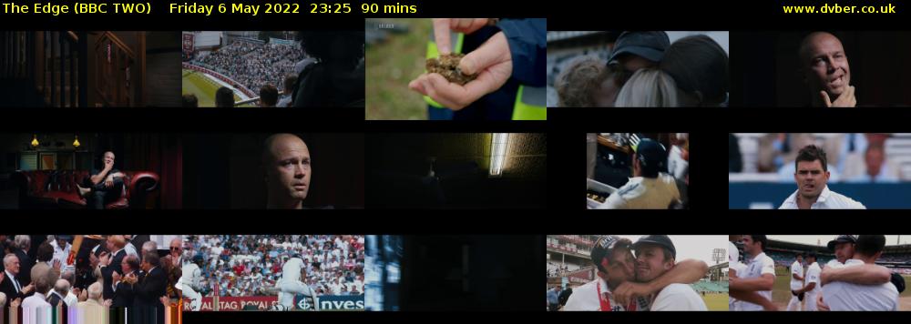 The Edge (BBC TWO) Friday 6 May 2022 23:25 - 00:55