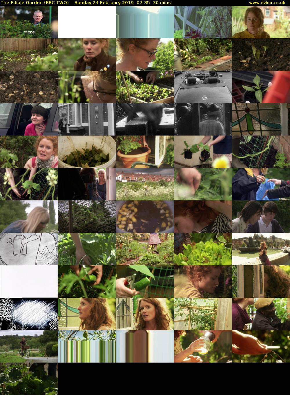 The Edible Garden (BBC TWO) Sunday 24 February 2019 07:35 - 08:05