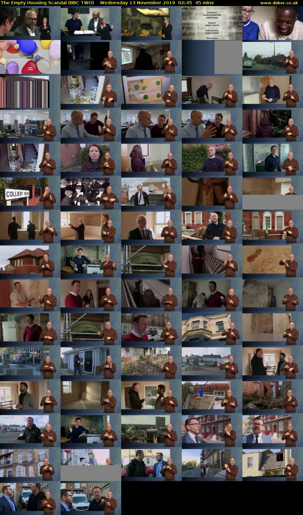 The Empty Housing Scandal (BBC TWO) Wednesday 13 November 2019 02:45 - 03:30