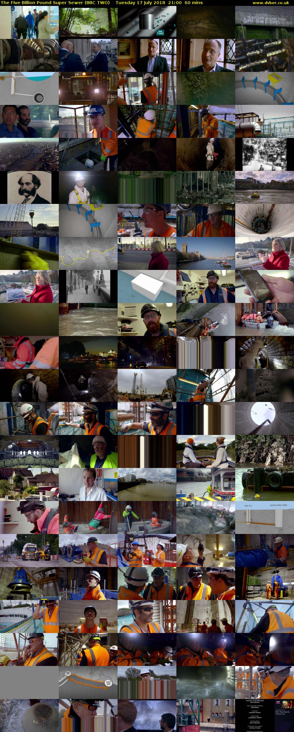 The Five Billion Pound Super Sewer (BBC TWO) Tuesday 17 July 2018 21:00 - 22:00