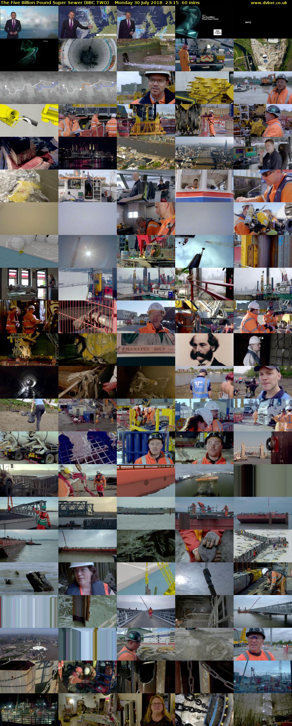 The Five Billion Pound Super Sewer (BBC TWO) Monday 30 July 2018 23:15 - 00:15