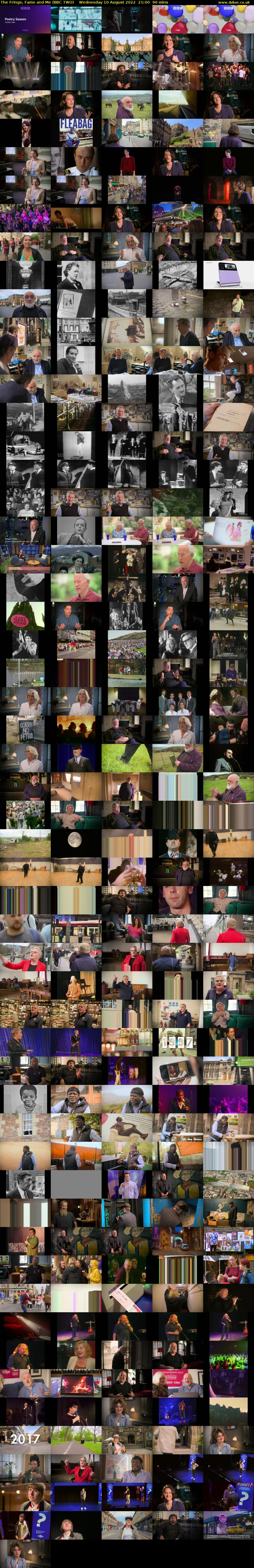 The Fringe, Fame and Me (BBC TWO) Wednesday 10 August 2022 21:00 - 22:30