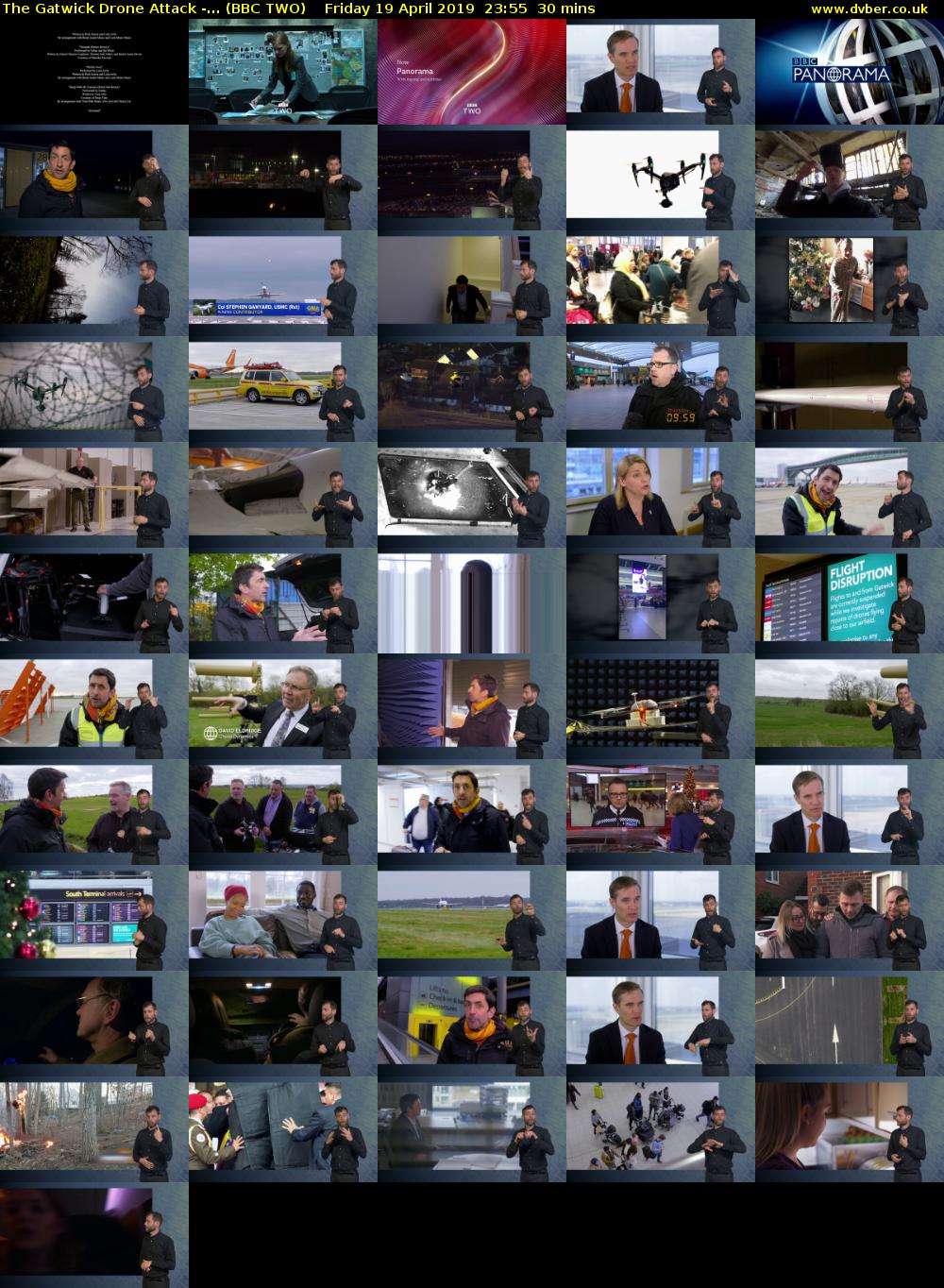 The Gatwick Drone Attack -... (BBC TWO) Friday 19 April 2019 23:55 - 00:25
