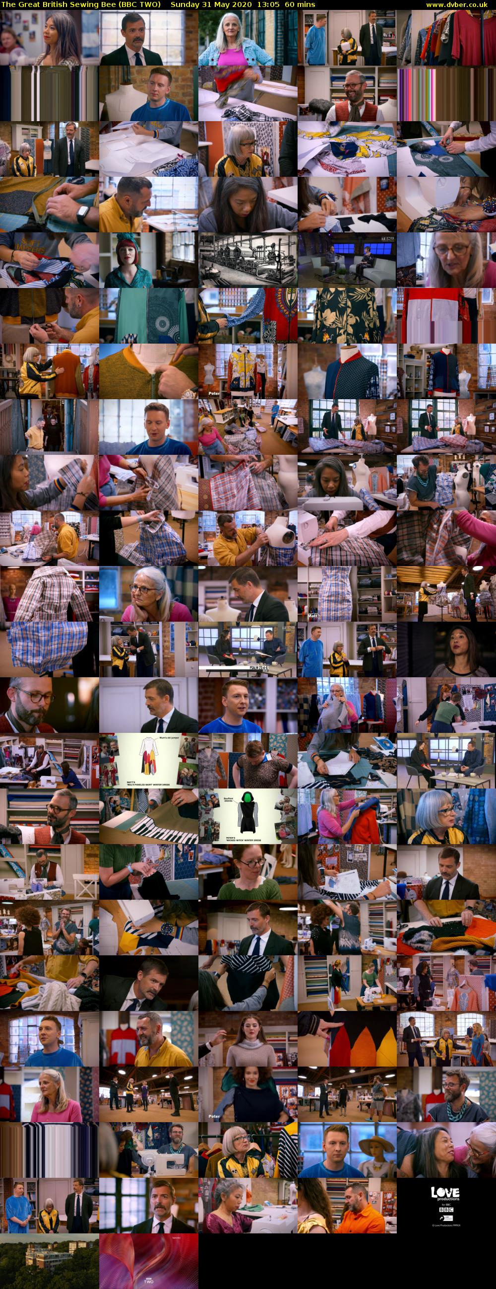 The Great British Sewing Bee (BBC TWO) Sunday 31 May 2020 13:05 - 14:05