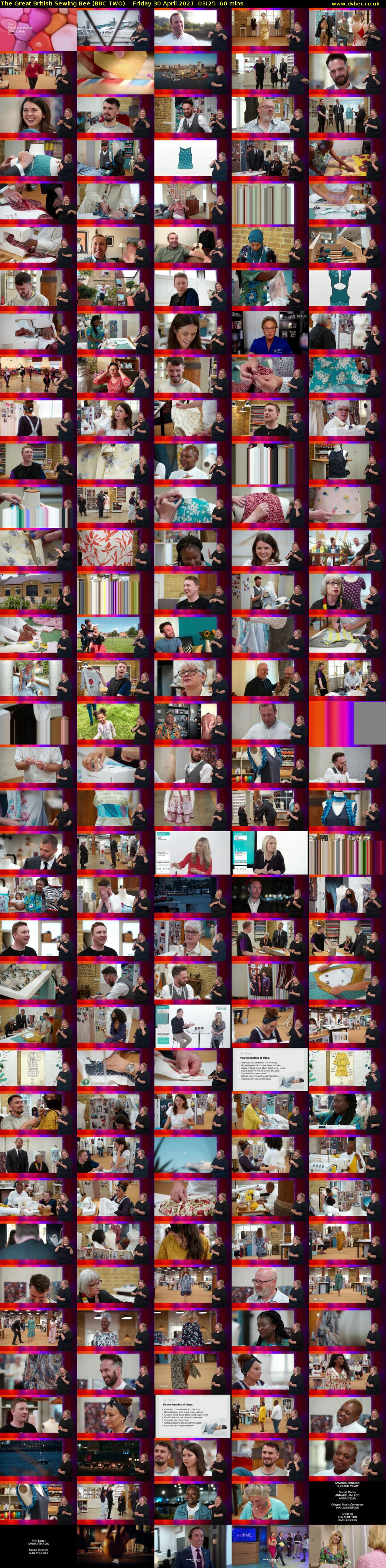 The Great British Sewing Bee (BBC TWO) Friday 30 April 2021 03:25 - 04:25