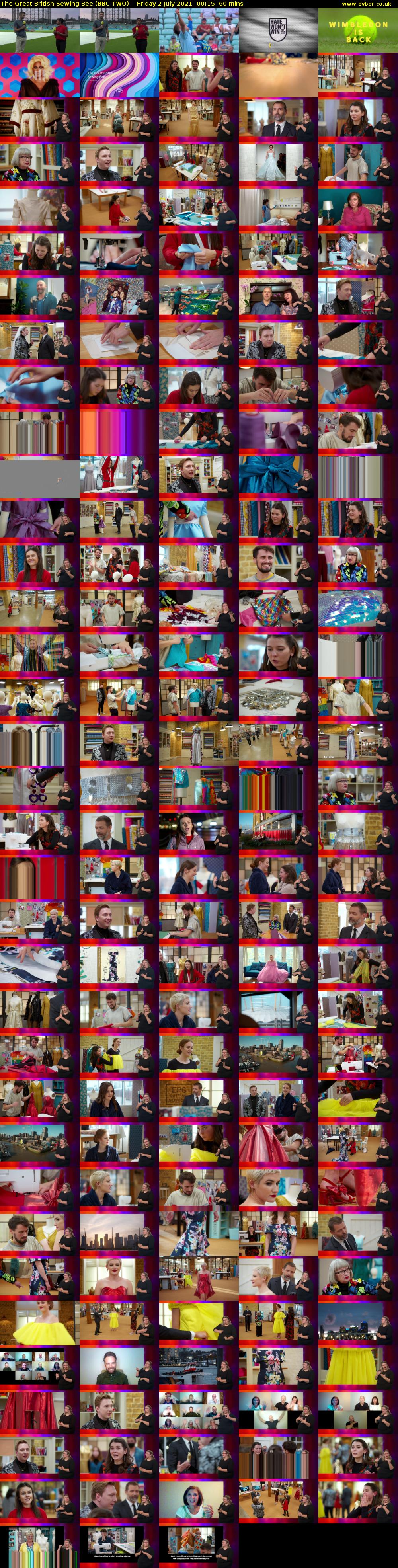 The Great British Sewing Bee (BBC TWO) Friday 2 July 2021 00:15 - 01:15