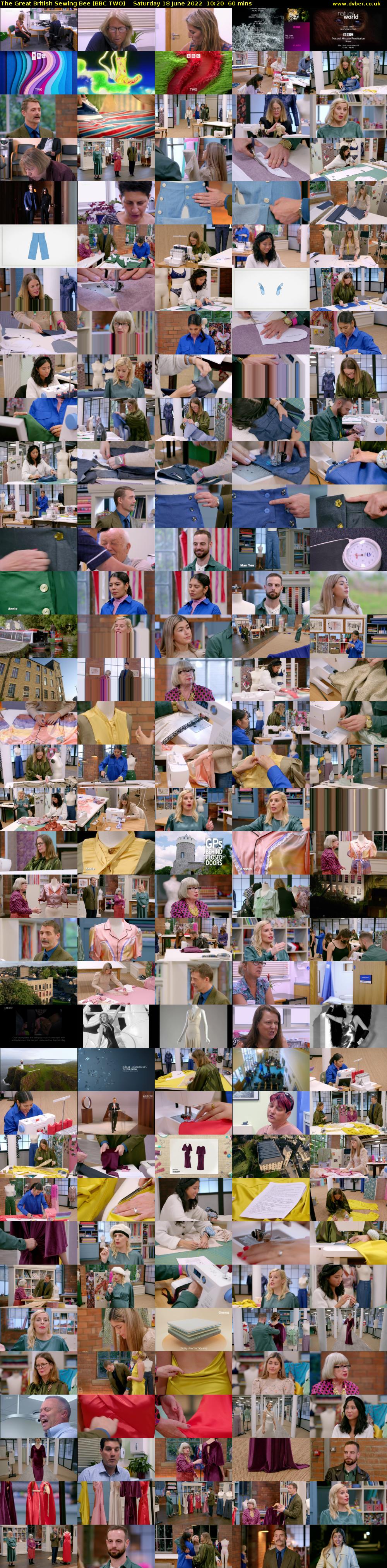 The Great British Sewing Bee (BBC TWO) Saturday 18 June 2022 10:20 - 11:20