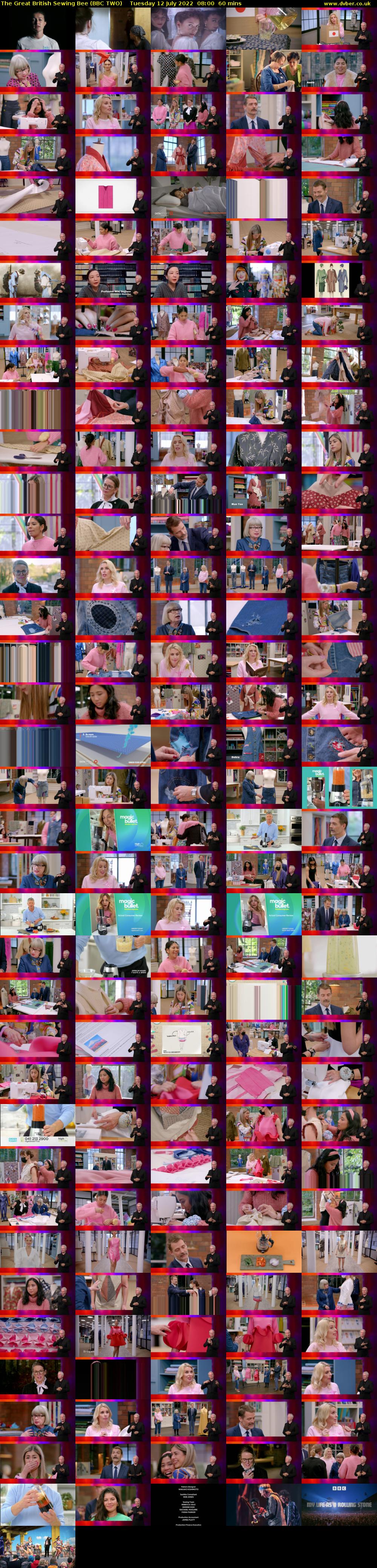 The Great British Sewing Bee (BBC TWO) Tuesday 12 July 2022 08:00 - 09:00