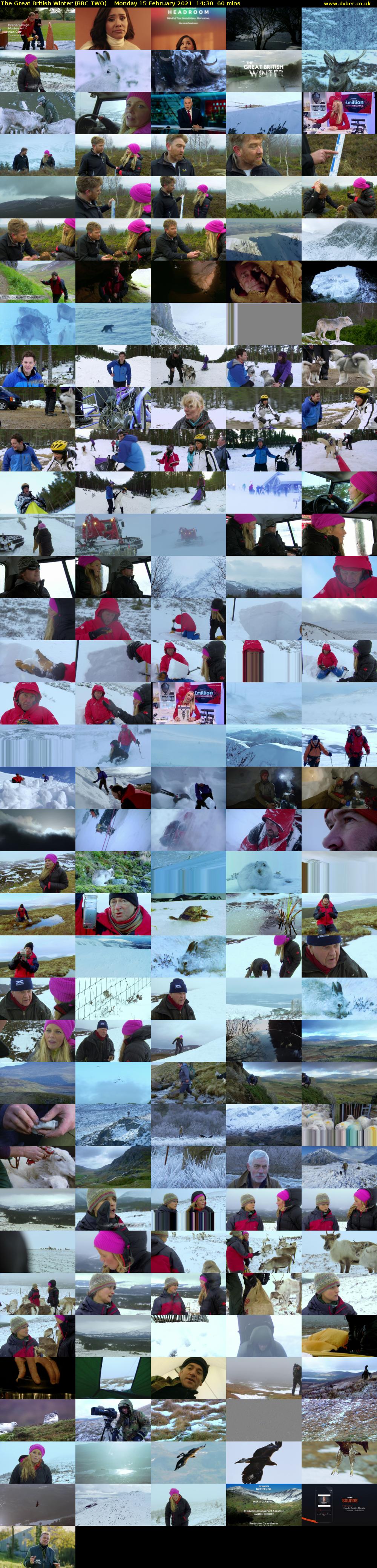 The Great British Winter (BBC TWO) Monday 15 February 2021 14:30 - 15:30