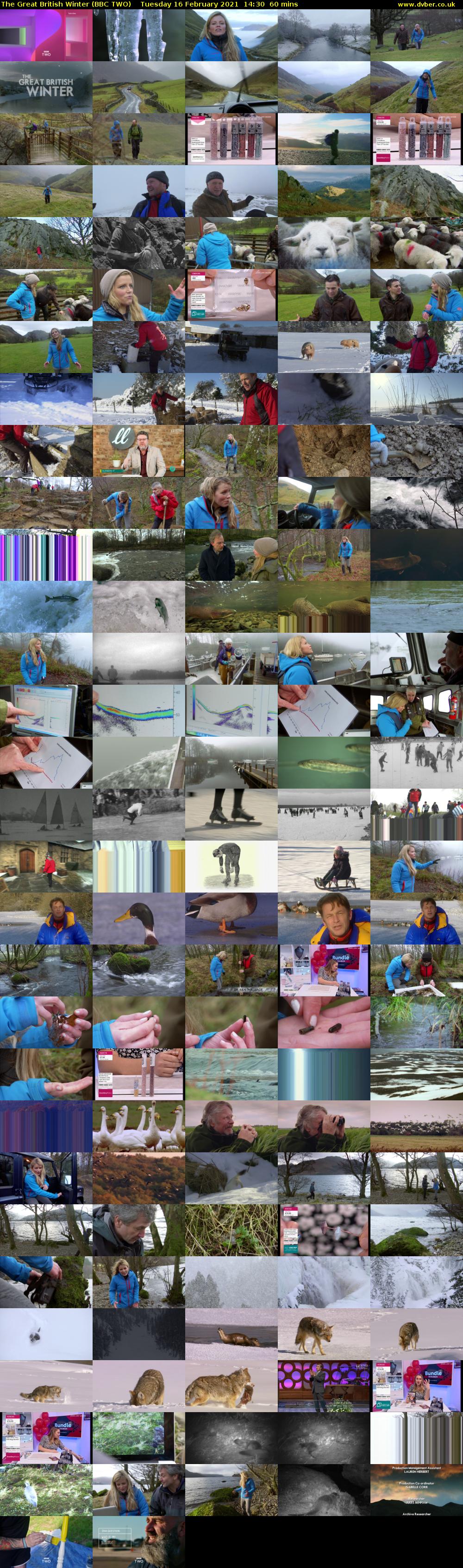 The Great British Winter (BBC TWO) Tuesday 16 February 2021 14:30 - 15:30