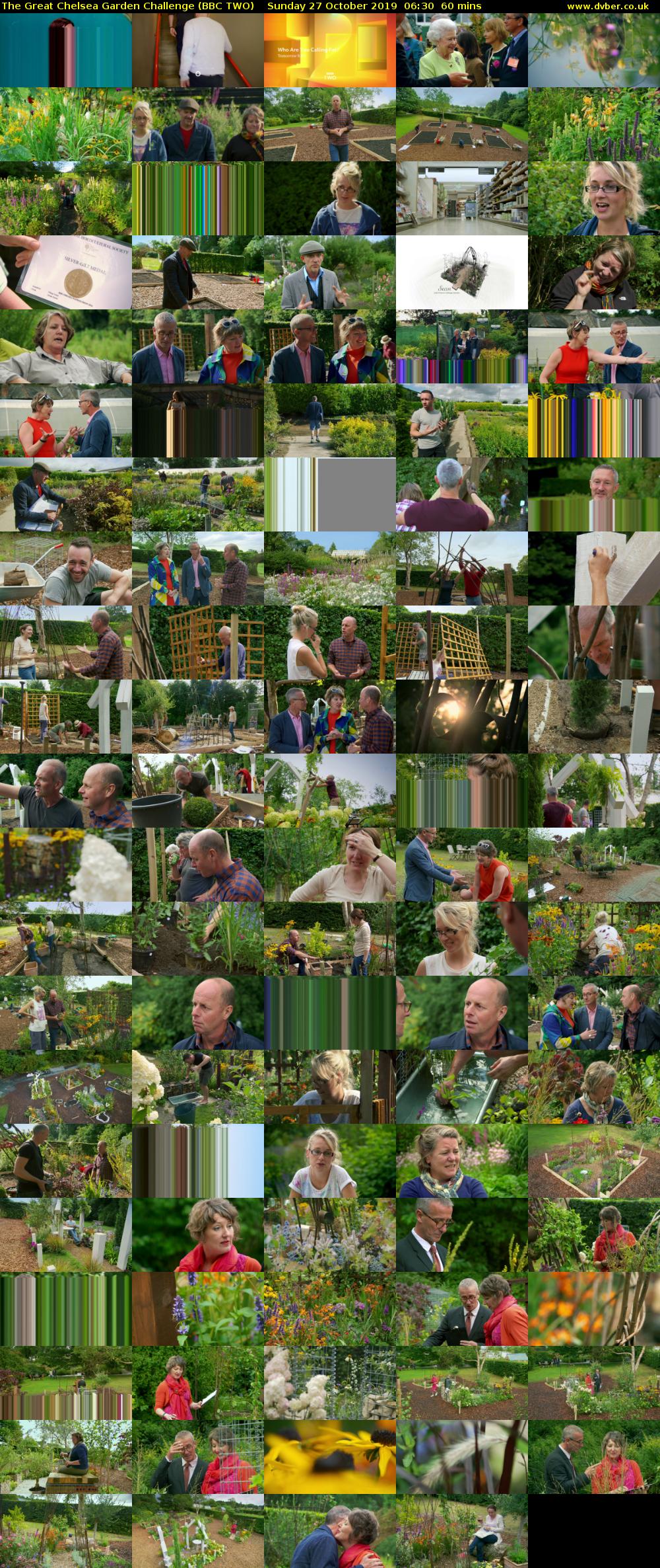 The Great Chelsea Garden Challenge (BBC TWO) Sunday 27 October 2019 06:30 - 07:30