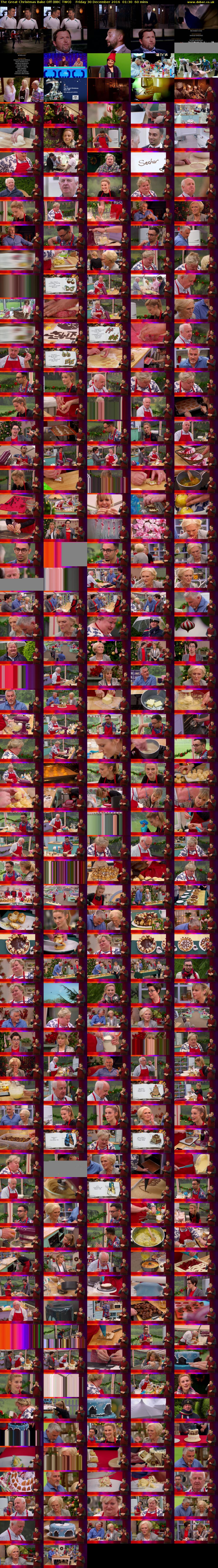 The Great Christmas Bake Off (BBC TWO) Friday 30 December 2016 01:30 - 02:30
