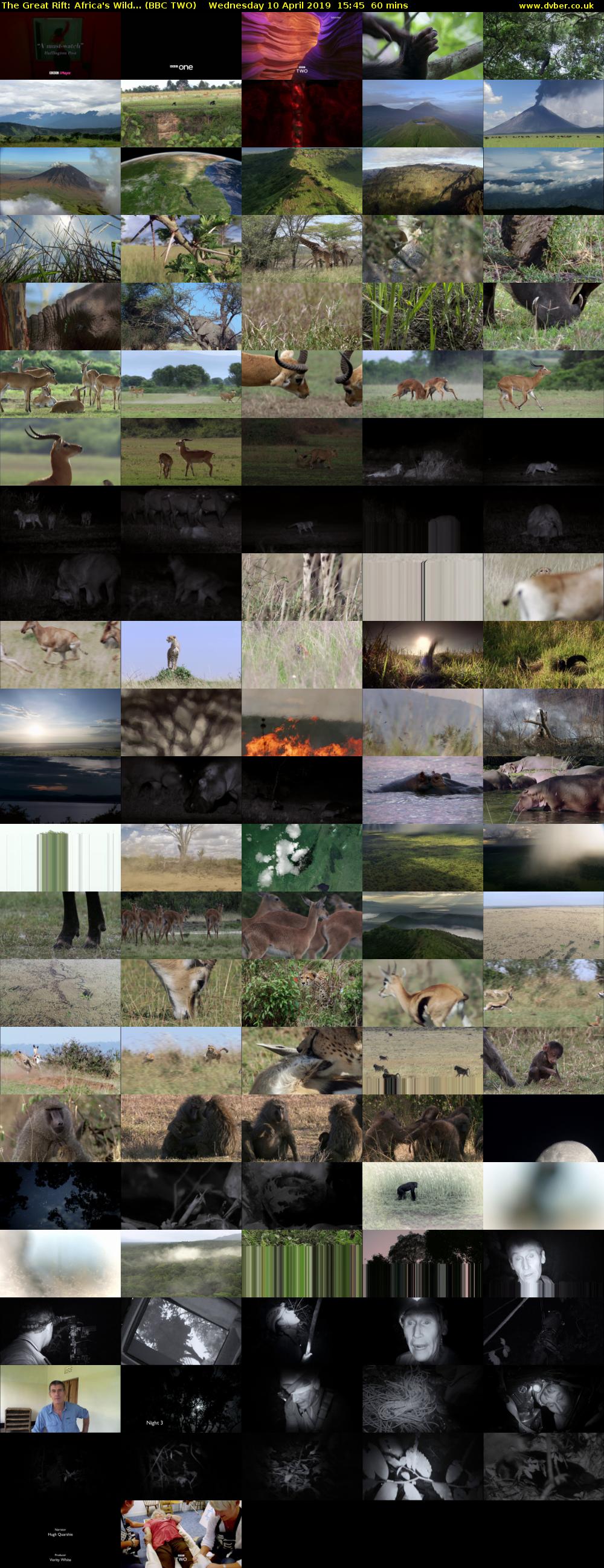 The Great Rift: Africa's Wild... (BBC TWO) Wednesday 10 April 2019 15:45 - 16:45
