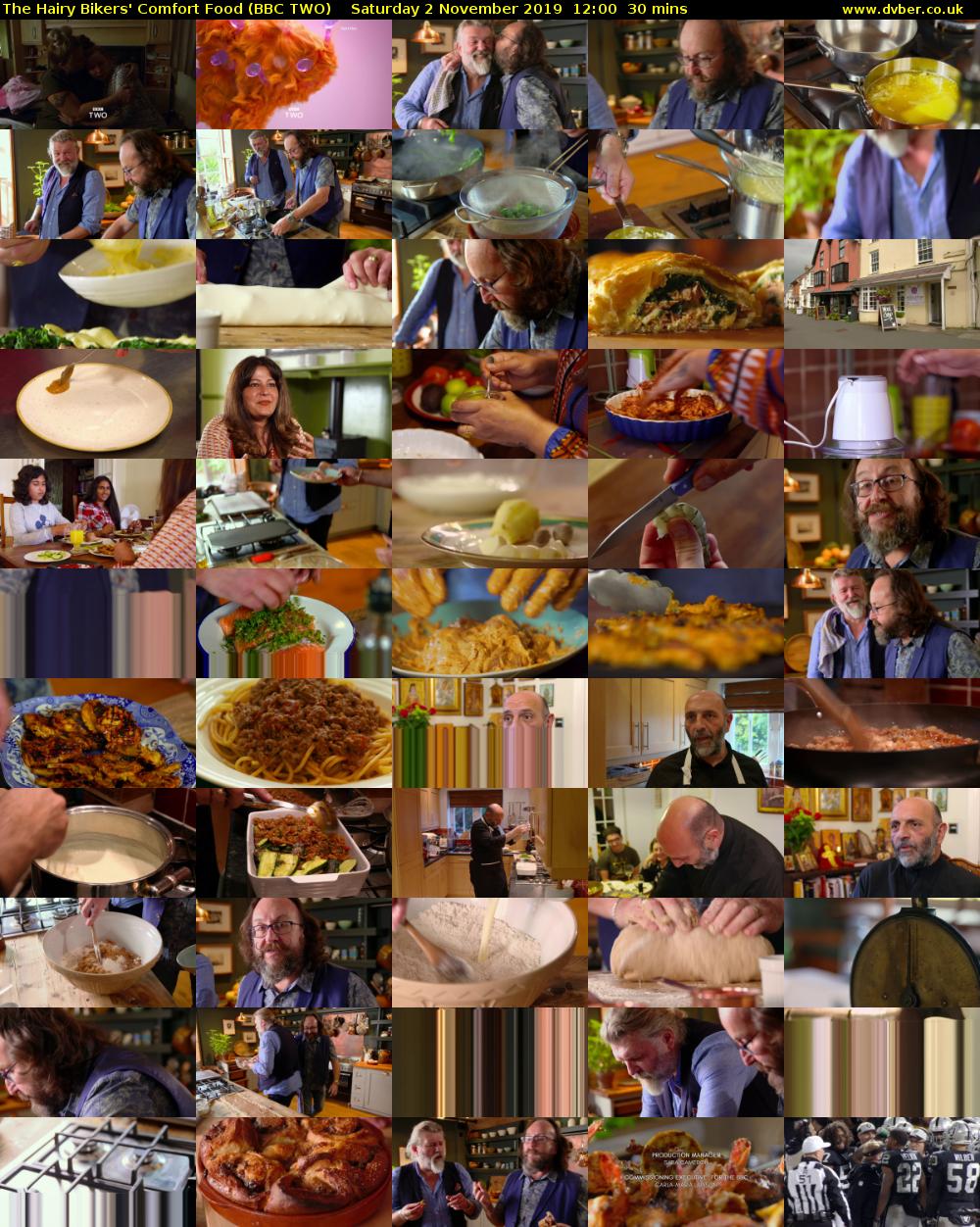 The Hairy Bikers' Comfort Food (BBC TWO) Saturday 2 November 2019 12:00 - 12:30