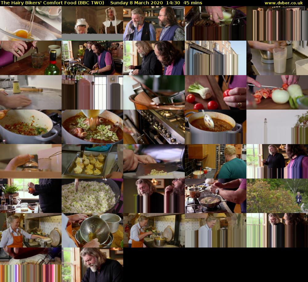 The Hairy Bikers' Comfort Food (BBC TWO) Sunday 8 March 2020 14:30 - 15:15