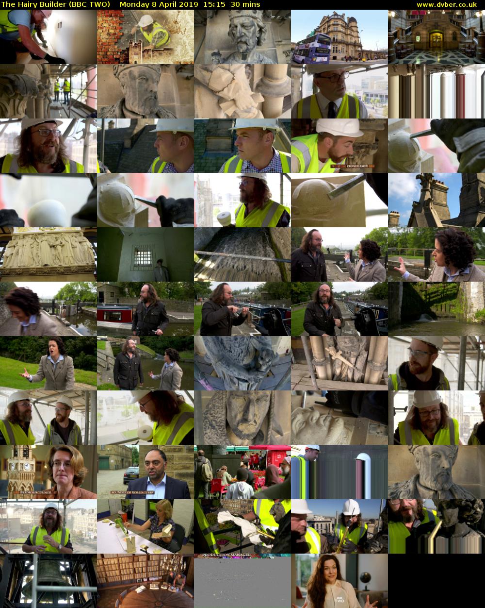 The Hairy Builder (BBC TWO) Monday 8 April 2019 15:15 - 15:45