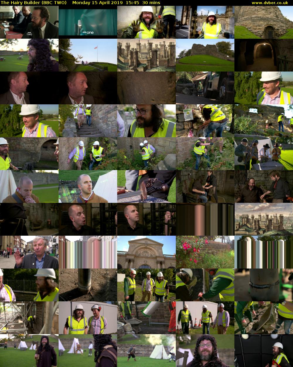 The Hairy Builder (BBC TWO) Monday 15 April 2019 15:45 - 16:15