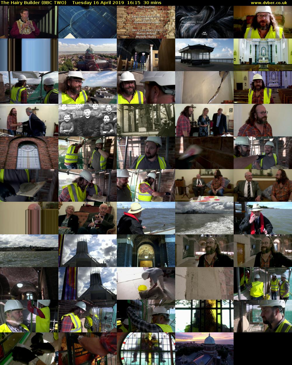 The Hairy Builder (BBC TWO) Tuesday 16 April 2019 16:15 - 16:45