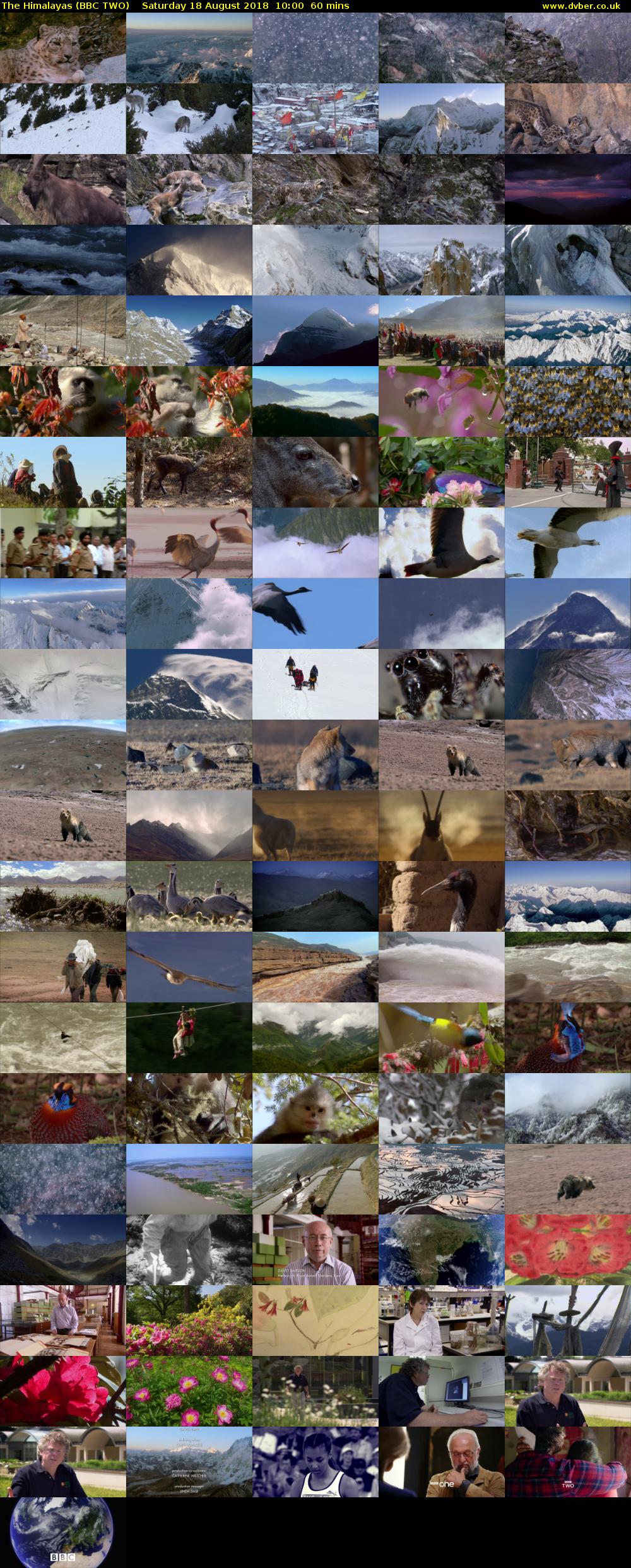 The Himalayas (BBC TWO) Saturday 18 August 2018 10:00 - 11:00